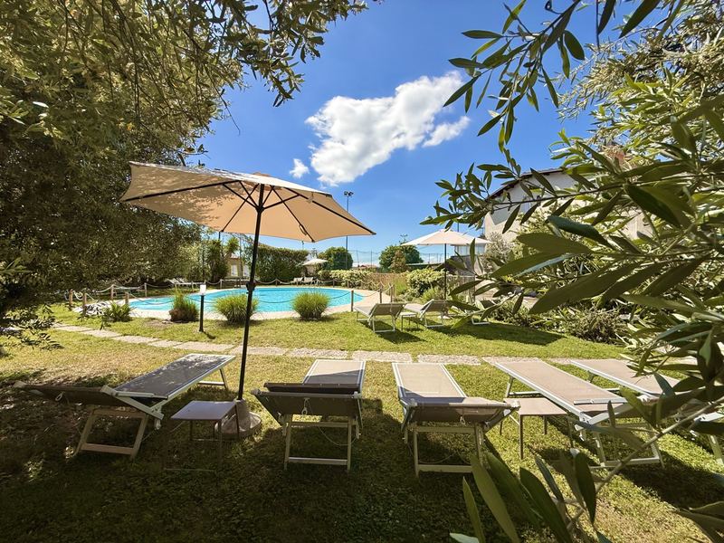 Giardino con ulivi, Hotel Vittoria