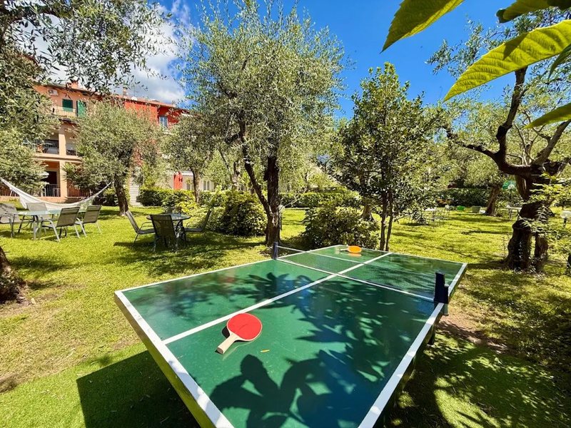 Giardino Hotel Vittoria con tavolo da ping-pong