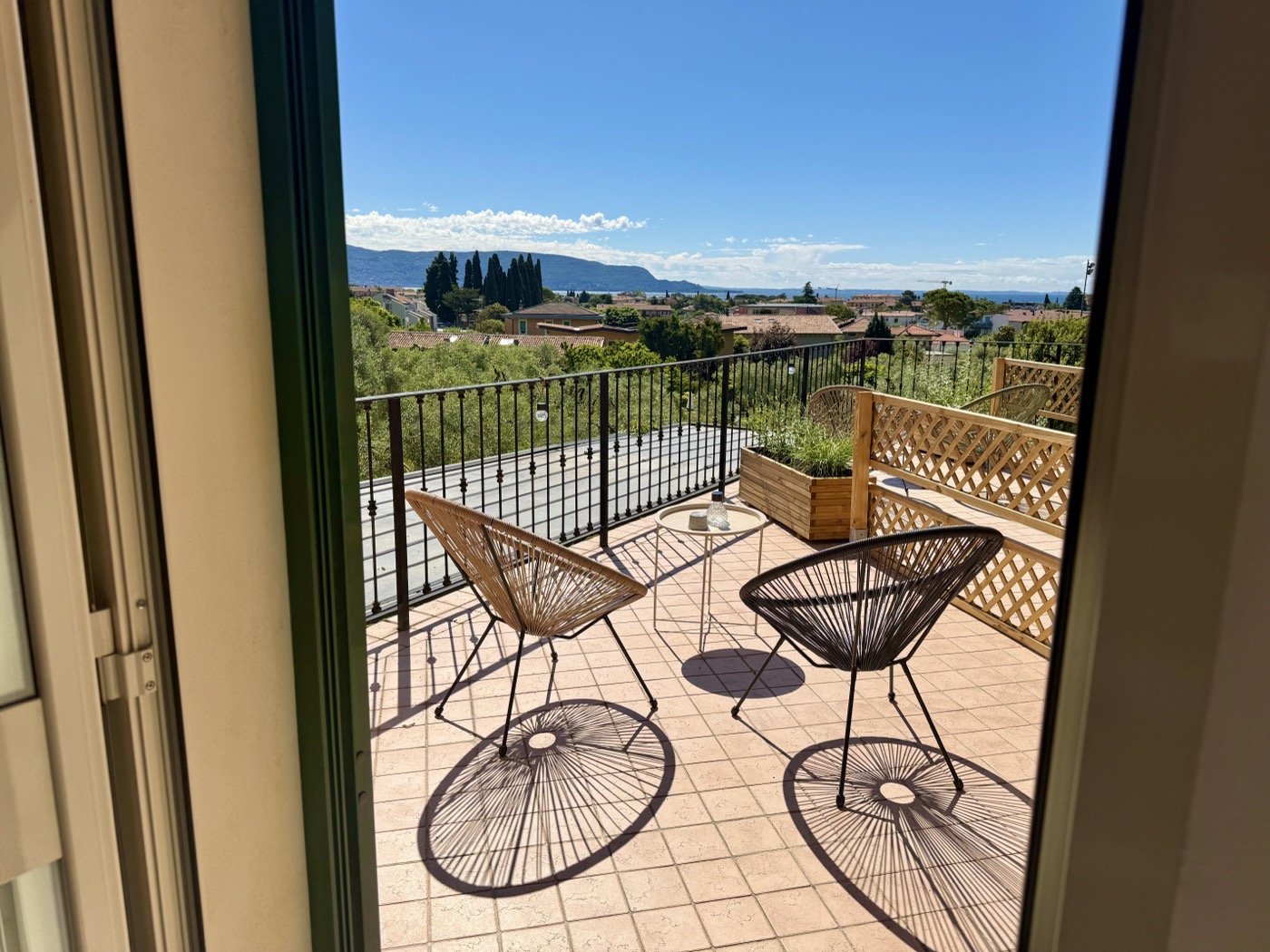 Terrace with lake view
