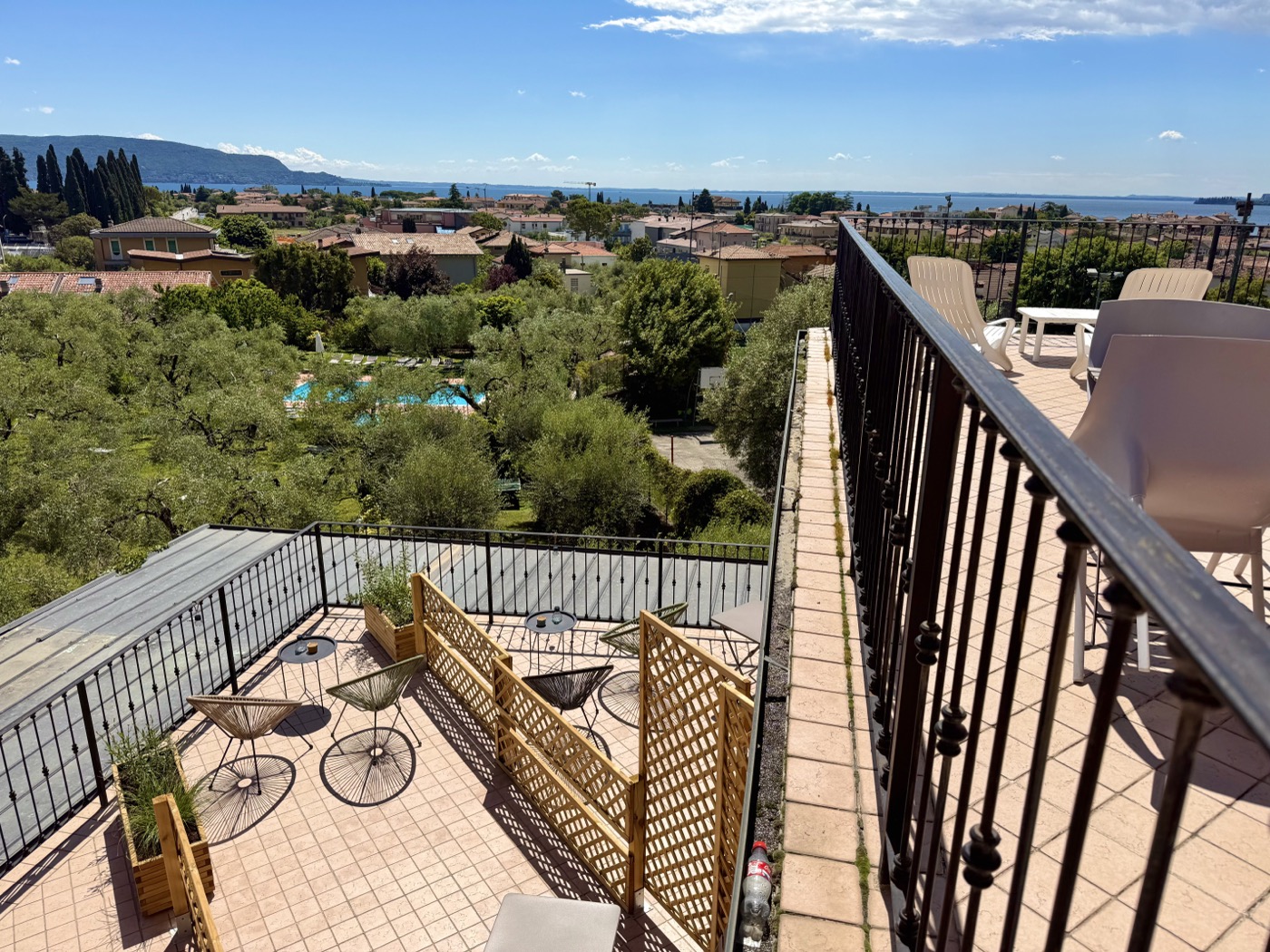 Terrace with lake view